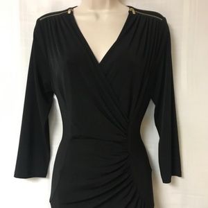 NWOT Calvin Klein Black Zipper Dress